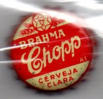 ANTIGA TAMPINHA BRAHMA CHOPP - CERVEJA CLARA  ( LETRAS = AL = PEQUENAS )