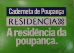 ANTIGA PLACA CADERNETA DE POUPANÇA PEÇA EM PLÁSTICO COM DIMENSÃO 50 x 36 cm