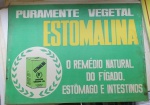ANTIGA PLACA " E S T O M A L I N A " PLÁSTICO DIMENSÃO 50 x  36 cm