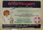 ANTIGA PLACA " E N F E R M A G E M " PEÇA EM PLÁSTICO COM DIMENSÃO APROXIMADA DE 50 x 36 cm