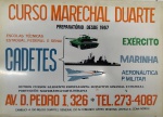 MAGNÍFICA PLACA CURSO MARECHAL DUARTE  CADETES /  EXÉRCITO, MARINHA E AERONÁUTICA  /  POLÍCIA MILITAR  PEÇA EM PLÁSTICO COM DIMENSÃO APROXIMADA 50 x 36 cm