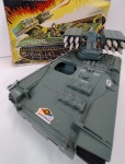 BRINQUEDOS E HOBBIES - COMANDOS EM AÇÃO " TANQUE LANÇA-FOGUETE "  CONTEM A CAIXA ORIGINAL /  BRINQUEDOS ESTRELA