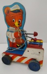 BRINQUEDOS E HOBBIES - RARO BRINQUEDO DA ESTRELA No. 789 " URSO TEDI " MADEIRA E METAL DIMENSÃO 11,0 x 16,0 x 22,0 cm