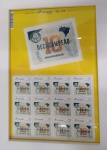 MEMORABILIA PALMEIRAS - QUADROM COM SELOS ORIGINAIS DO DECACAMPEÃO, DIMENSÃO DO QUADRO 21,3 x 29,3 cm , CONTENDO VIDRO A NA FRENTE