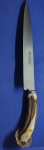 CUTELARIA - FACA GAÚCHA CAMPEIRA EM AÇO CARBONO 1075 PLUS, COMPRIMENTO DE LÂMINDA DE 250 x 38 x 5 mm , SEM ABERTURA DO FIO... CUNHO NA LÂMINA " HEINR. BOKER & CO.  SOLINGEN-ALEMANiA  - ARBOLITO " EMPUNHADURA ( CABO ) EM CHIFRE DE CERVO COMPRIMENTO TOTAL DE 390 mm  NÃO ACOMPANHA BAINHA ... FACA EM EXCELENTE ESTADO DE CONSERVAÇÃO