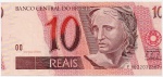 C#301  -  CÉDULA DO BRASIL ( REPÚBLICA ) 10 REAIS ANO DE 2010 ( SOB ) ANVERSO: EFÍGIE DA REPÚBLICA E REVERSO: ARARA  " CÉDULA COM ERRO DE CORTE " CHANCELAS DE GUIDO MANTEGA E ALEXANDRE ANTONIO TOMBINI
