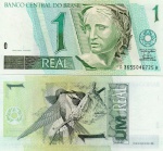 C#248 CÉDULA DO BRASIL ( REPÚBLICA ) 1 REAL ANO DE 1998 ( F E )  ANVERSO:  EFÍGIE DA REPÚBLICA   E REVERSO:  BEIJA-FLOR  CHANCELAS DE PEDRO S. MALAN / GUSTAVO H.B. FRANCO