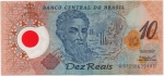 C#332  CÉDULA DO BRASIL ( REPÚBLICA ) 10 REAIS ANO DE 2001 ( FE ) PEDRO ÁLVARES CABRAL   .... CÉDULA EM POLÍMERO PLÁSTICO, COMEMORATIVA AOS 500 ANOS DO DESCOBRIMENTO DO BRASIL