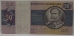 C#144 - ANTIGA CÉDULA DO BRASIL ( REPÚBLICA ) 50 CRUZEIROS ANO DE 1980 MBC