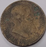 B#796 - ANTIGA MOEDA DO BRASIL ( IMPÉRIO - BRONZE ) 40 RÉIS DO ANO DE 1879