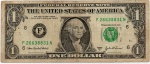 P-515aF  - CÉDULA DOS ESTADOS UNIDOS ( U.S.A ) 1 DÓLAR ANO DE 2003-A  MBC  ATLANTA ( GA )