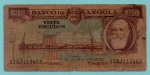 P-87  ANTIGA CÉDULA DE ANGOLA ( ÁFRICA ) 20 ESCUDOS ANO DE 1956