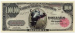 CÉDULA FANTASIA ( U.S.A ) 1.000.000 DÓLARES  " RODEO " 2003 FE
