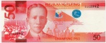 P-207a.1.1  ANTIGA CÉDULA DAS FILIPINAS ( ÁSIA ) 50 PISO ANO DE 2010 FE