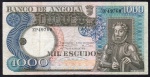 P-108  ANTIGA CÉDULA DE ANGOLA 1.000 ESCUDOS ANO DE 1973 MBC