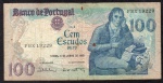 P-178e.4  /  ANTIGA CÉDULA DE PORTUGAL ( EUROPA ) 100 ESCUDOS ANO DE 1985 MBC