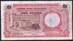 P-8  ANTIGA CÉDULA DA NIGÉRIA ( ÁFRICA ) 1 LIBRA ANO DE 1967 MBC