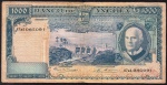 P-98  ANTIGA CÉDULA DE ANGOLA 1.000 ESCUDOS ANO DE 1970 MBC