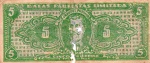 ANTIGA CÉDULA PARTICULAR ( PROMOCIONAL - PUBLICITARIA ) BALAS PAULISTAS LTDA -  CINCO CRUZEIRO 15,7 x 6,7 cm /  FORTALEZA - CEARÁ