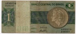 C#129a ( REPOSIÇÃO * ) ANTIGA CÉDULA DO BRASIL ( REPÚBLICA ) 1 CRUZEIRO ANO DE 1970 ANVERSO: EFÍGIE DA REPÚBLICA E REVERSO:  EDIFÍCIO DA CAIXA DE AMORTIZAÇÃO