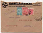 FILATELIA - ANTIGO ENVELOPE " FAUSTO SANTANA " DATADO DE 1931