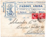 FILATELIA - ANTIGO ENVELOPE POSTAL " FADDUL ARIDA "