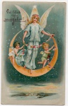 ANTIGO CARTÃO POSTAL " VIEL GLUCK IM NEUN JAHRE " DATADO DE 1929
