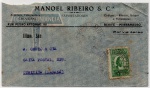 FILATELIA - ANTIGO ENVELOPE POSTAL " MANOEL RIBEIRO & CIA " DATADO DE 1934