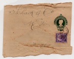 FILATELIA - ANTIGA FRENTE DE CARTA  ( BRAZIL CORREIO - 20 RÉIS )