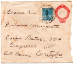FILATELIA - ANTIGO ENVELOPE DATADO DE 1934  ( BRASIL CORREIO 300 RÉIS )