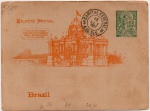FILATELIA - ANTIGO BILHETE POSTAL  PALÁCIO DESTINADO AS SESSÕES DO III CONGRESSO PAN-AMERICANO RIO DE JANEIRO