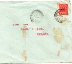 FILATELIA - ANTIGO ENVELOPE POSTAL DATADO DE 1920  " CURITYBA "  COM CARIMBO BANCO DO BRASIL PONTA GROSSA