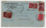 FILATELIA - ANTIGO ENVELOPE POSTAL  AUGUSTO BALLALAI COMMISSÕES REPRESENTAÇÕES - LEÃO JUNIOR & Co... PEÇA DATADA DE 1931