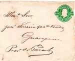 FILATELIA - ANTIGO ENVELOPE " BRAZIL - 100 RÉIS - CEM RÉIS "