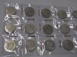 CARTELA CONTENDO 18 MOEDAS ANTIGAS DE ALUMÍNIO ( BRASIL - REPÚBLICA ) 10 CENTAVOS DE 1960 ESCASSA ... CONSERVAÇÃO NO GERAL SOBERBAS
