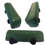 BRINQUEDO CLÁSSICO - ÔNIBUS EM PLÁSTICO BOLHA  DA JOREAL - INDÚSTRIA BRASILEIRA COMPRIMENTO 22,5 cm