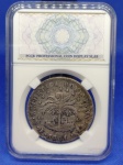 KM#109  ANTIGA MOEDA DE PRATA DA BOLÍVIA ( AMÉRICA DO SUL ) 8 SUELDOS ANO DE 1851  PRATA 903  /  26,8 g  /  37,0 g  MBC PEÇA ACONDICIONADA NO SLAB