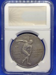 KM#28  ANTIGA MOEDA DE PRATA DO PANAMÁ  5 BALBOAS ANO DE 1970  COMEMORATIVA " JOGOS DAS AMÉRICAS CENTRAL E CARIBE "  PRATA 925 /  35,7 g  /  39,0 mm  PEÇA MUITO BEM CONSERVADA E ACONDICIONADA NO SLAB