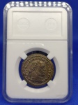ANTIGA MOEDA DO IMPÉRIO ROMANO  ( GALERIUS  305 - 306 d.C ) PEÇA COM 28,0 mm ACONDICIONADA NO SLAB  AUTÊNTICA