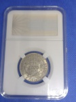 P#714  ANTIGA MOEDA DE PRATA DO BRASIL ( REPÚBLICA ) 2.000 RÉIS ANO DE 1928 ( FC ) ACONDICIONADA NO SLAB