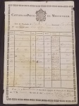DOCUMENTO IMPERIAL DATADO DE 1827 - LISTA DA TRIPULAÇÃO DA " BALUNDRA NACIONAL " CAPITANIA DO PORTO DE MONTEVIDEO  ... PEÇA AUTÊNTICA