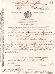 DOCUMENTO IMPERIAL - PROVINCIA DE MINAS GERAES ( IMPOSTO ) COLLECTORIA MUNICIPAL DO BOMFIM EM 16 DE MARÇO DE 1857  PEÇA AUTÊNTICA DE ÉPOCA