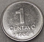 V#340 - ANTIGA MOEDA DO BRASIL ( REPÚBLICA ) 1 CENTAVO DE 1982 " S O J I N H A " ESCASSA FORAM CUNHADAS SOMENTE 100.000 MIL PEÇAS