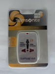 Equipamento de Viagem. kit Conversor e adaptador com plugs Samsonite. Sem uso, embalagem lacrada, não testado.