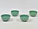 Soup - lote composto por 4 elegantes bowls, porcelana vitrificada em  tons de verde. (8X16)