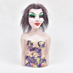 Nina Hagen - diva do Rock n'  Roll - escultura em massa epóxi policromada. (39X17X10)