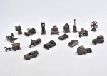 Colecionismo - lote composto de 17 apontadores em ferro de diferentes tamanhos e modelos.
