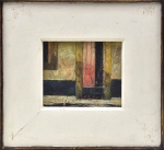 José Paulo (José Paulo Moreira da Fonseca), miniatura, OSE, Fachada colonial, assinada CID. (SM 15X13) (CM 32X29)
