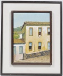 Casario colonial brasileiro, assinado J. Machado CIE  OSE. S/M 33X24 cm   C/M 49X40cm