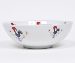 Bowl / Saladeira em porcelana com decoração tipicamente portuguesa. Marcado PorcelanArte, Paraná Diam 26cm Alt 10cm